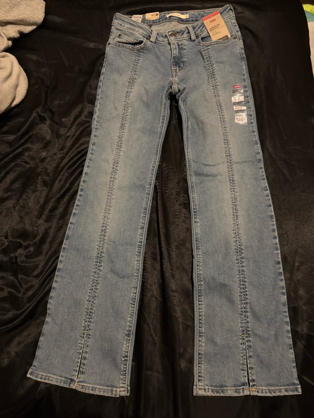 NWT Levi's Superlow Bootleg Jean, Women's Light Blue Straight-Leg Jeans